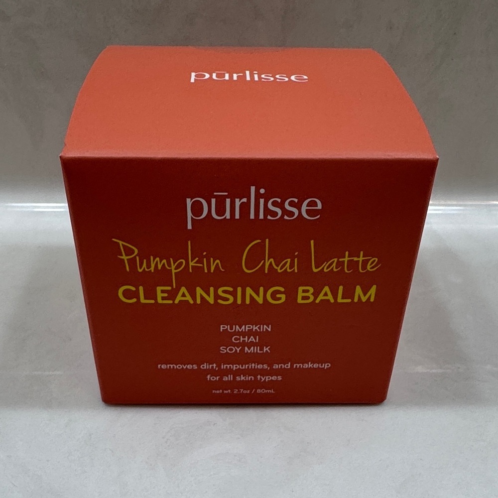 Purlisse Pumpkin Chai Latte Cleansing Balm Removes Dirt, Impurities, and Makeup